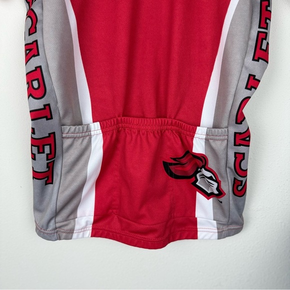 Adrenaline Men’s Red and Gray Cycling Jersey with 'R' Logo Size M - Picture 6 of 11